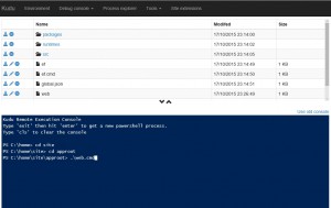 Powershell debug console