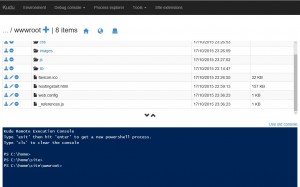 WAP debug console allows to browse files